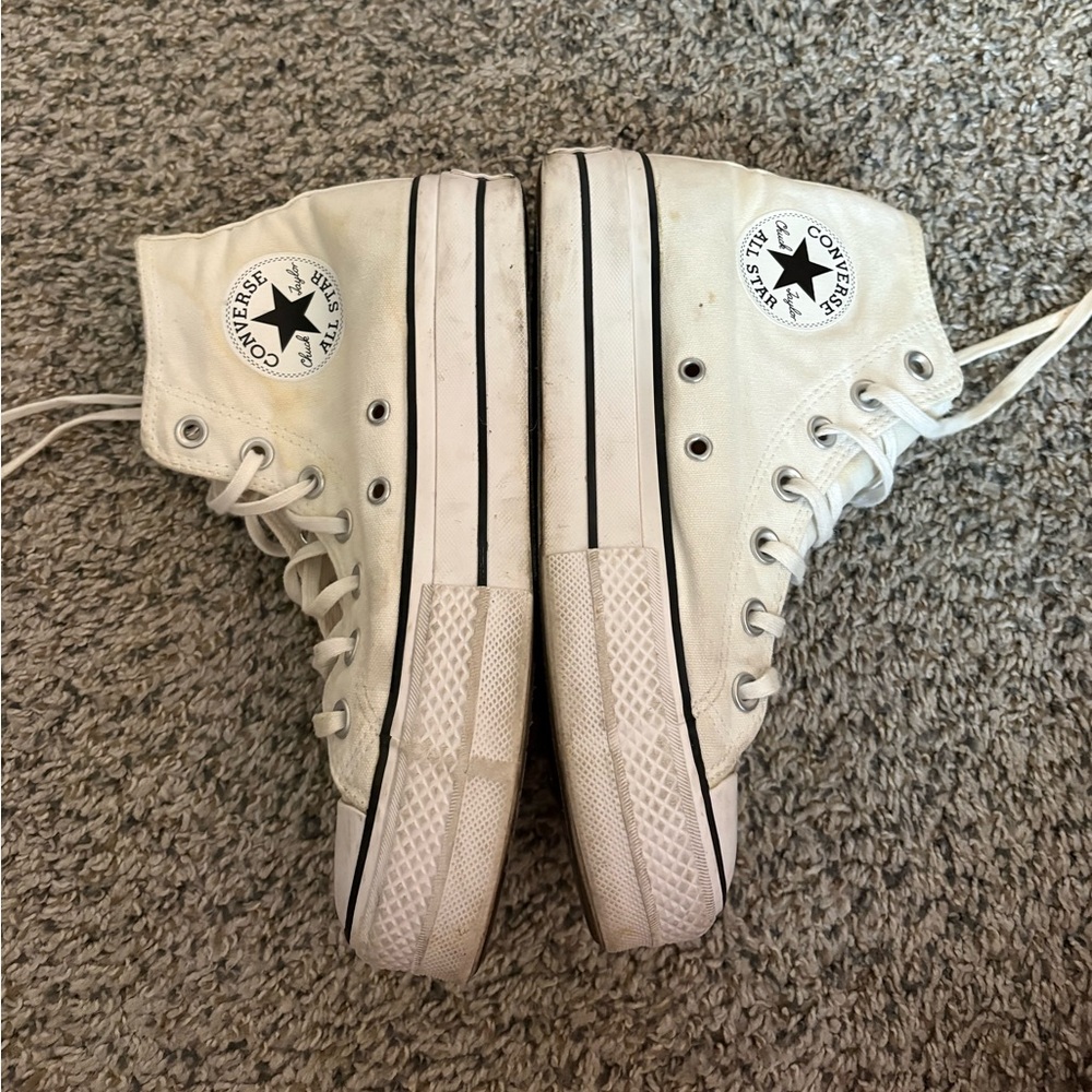 White platform converse - Picture 3 of 6